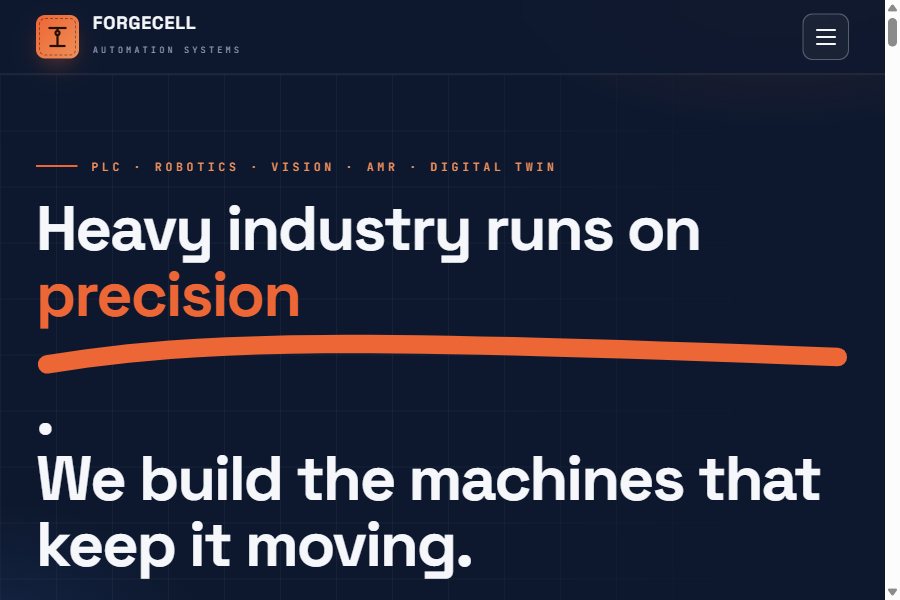 Industrial Automation & Robotics template preview