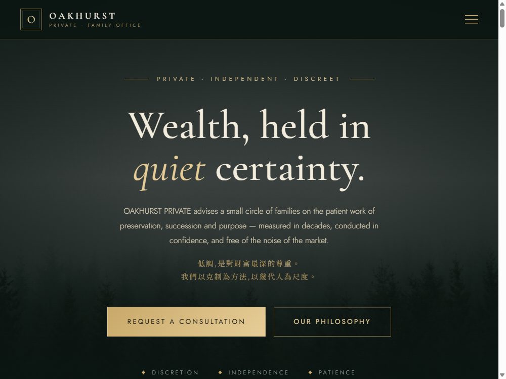 Family Office & Wealth template preview