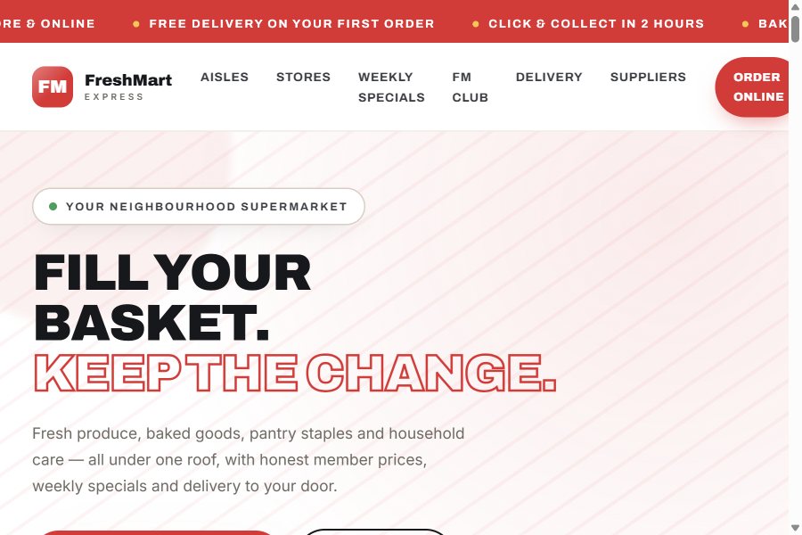 Food & Staples Retailing template preview