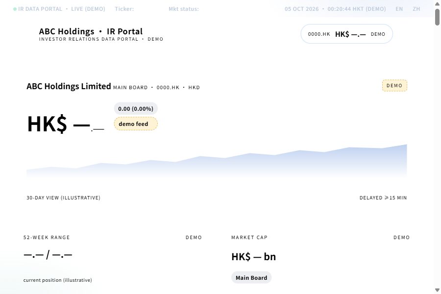 Data Portal IR preview