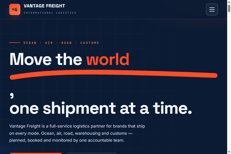 Logistics & Supply Chain template preview