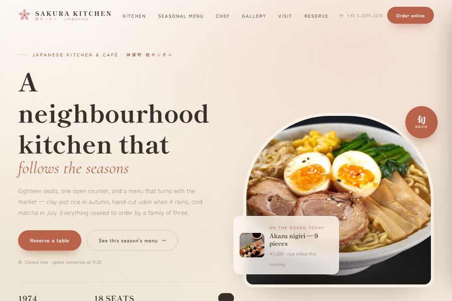Sakura Kitchen preview