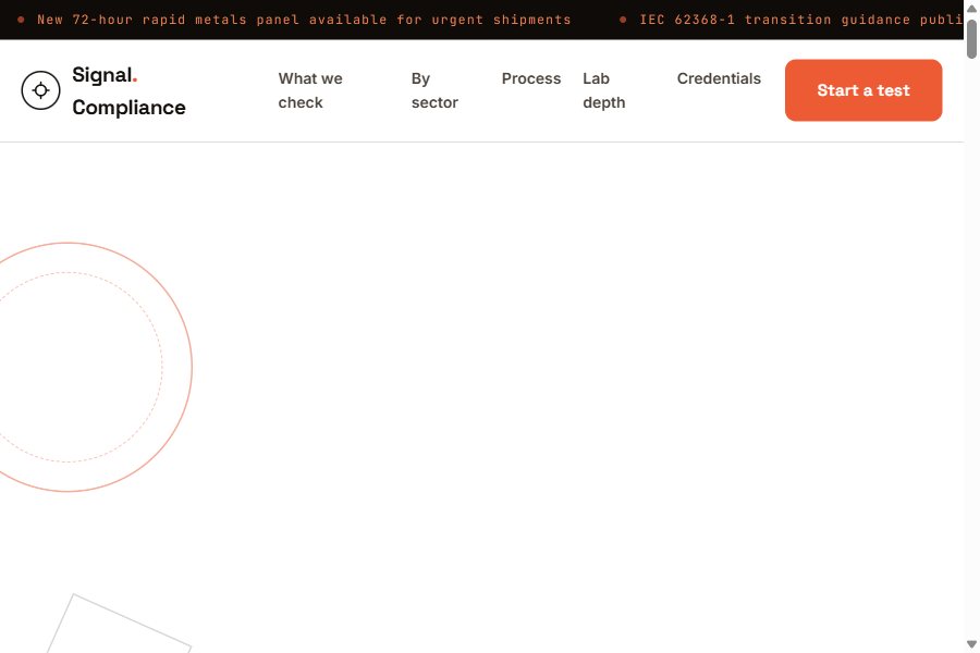Signal Compliance preview